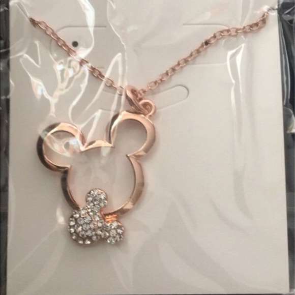 Brand New Mickey Mouse Rose Gold Necklace - Picture 5 of 7